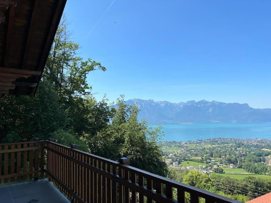 Swiss Chalet - Mountain And Lake View Blonay Kültér fotó